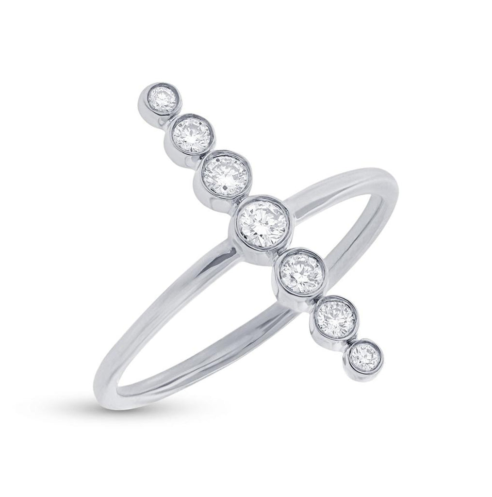 0.26 Ctw 14k White Gold Diamond Womens Ring