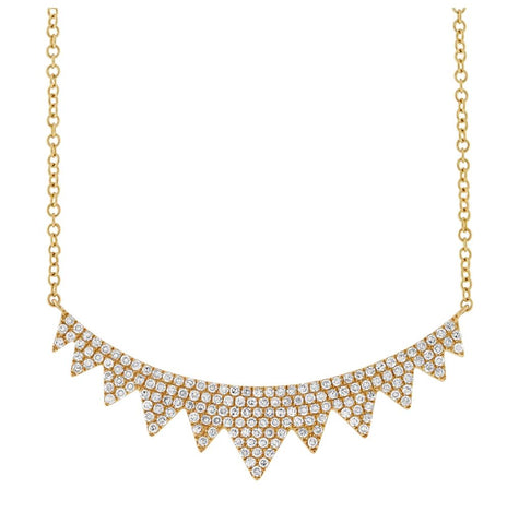 0.45 Ctw 14k Yellow Gold Diamond Necklace