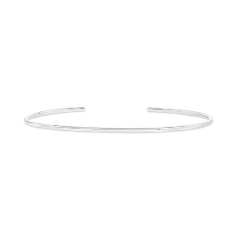 14k White Gold Bangle Bracelet