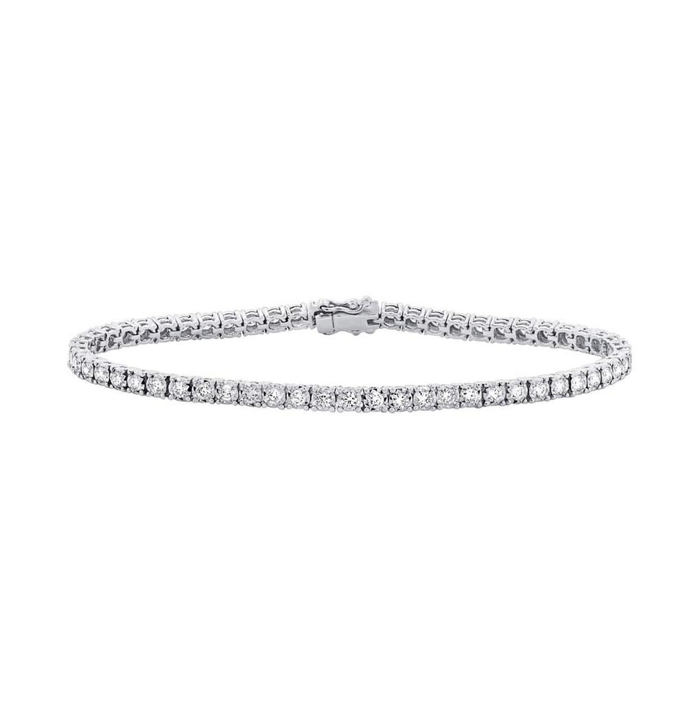 1.95  Ctw 14k White Gold Diamond Womens Bracelet