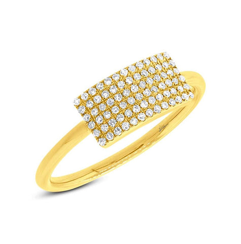 0.21 Ctw 14k Yellow Gold Diamond Womens Ring