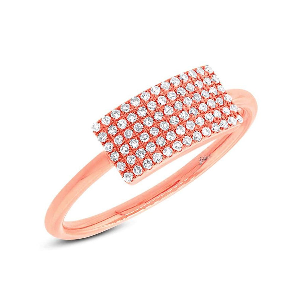 0.21 Ctw 14k Rose Gold Diamond Womens Ring