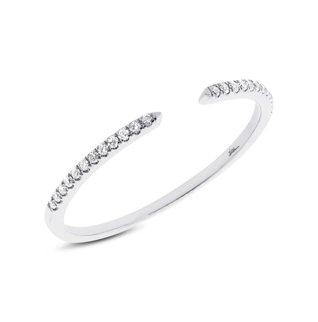 0.07 Ctw 14k White Gold Diamond Womens Ring