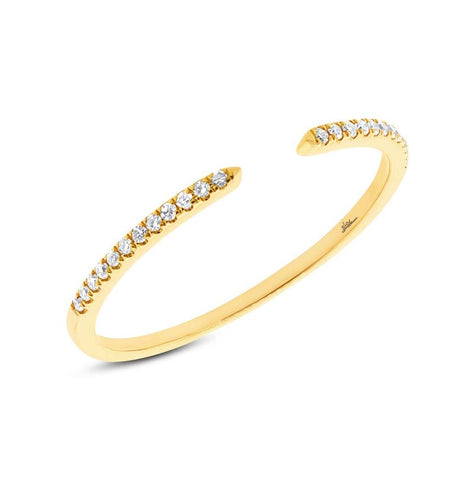 0.07 Ctw 14k Yellow Gold Diamond Womens Ring Size 6