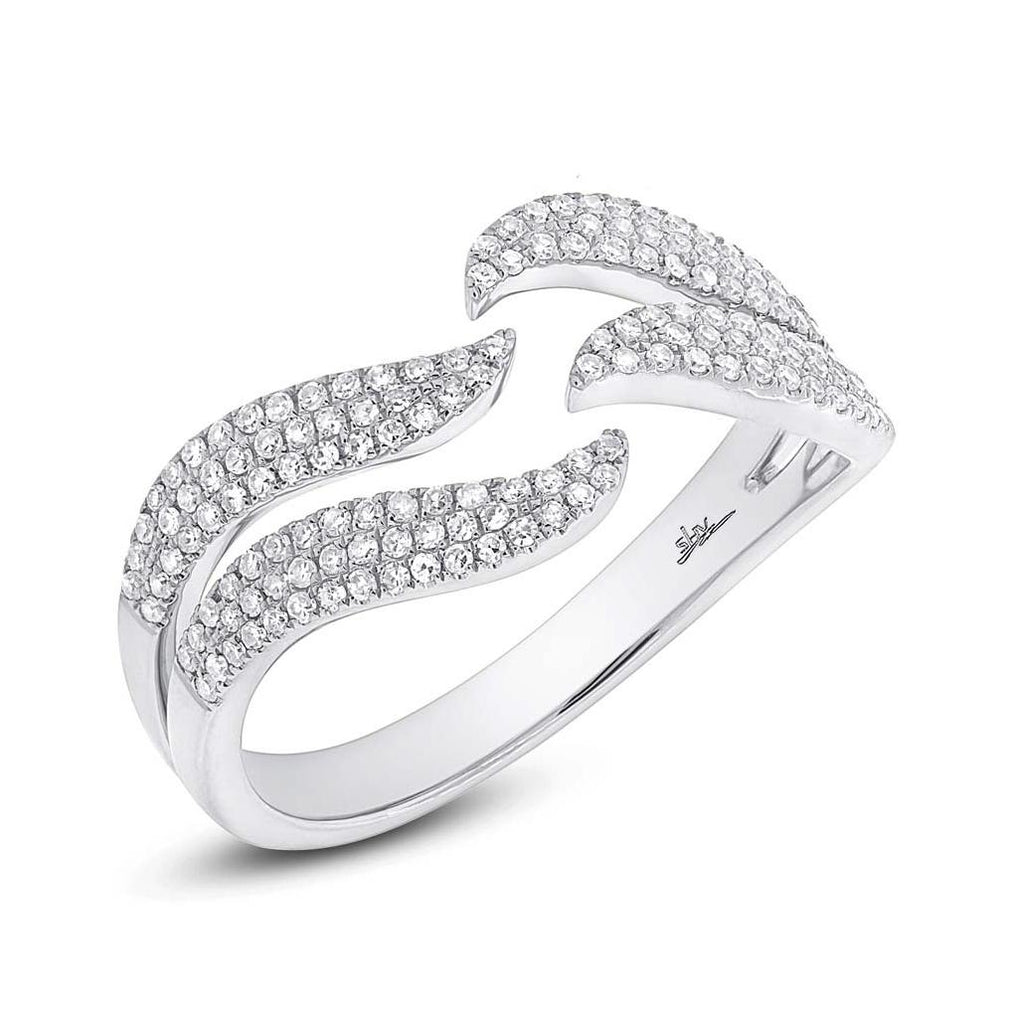 0.35 Ctw 14k White Gold Diamond Womens Ring