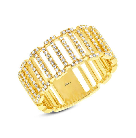 0.31 Ctw 14k Yellow Gold Diamond Womens Ring