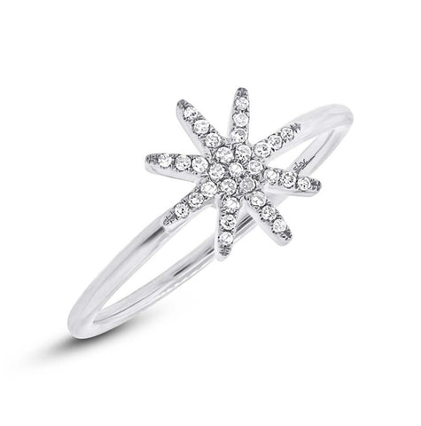 0.10 Ctw 14k White Gold Diamond Womens Ring