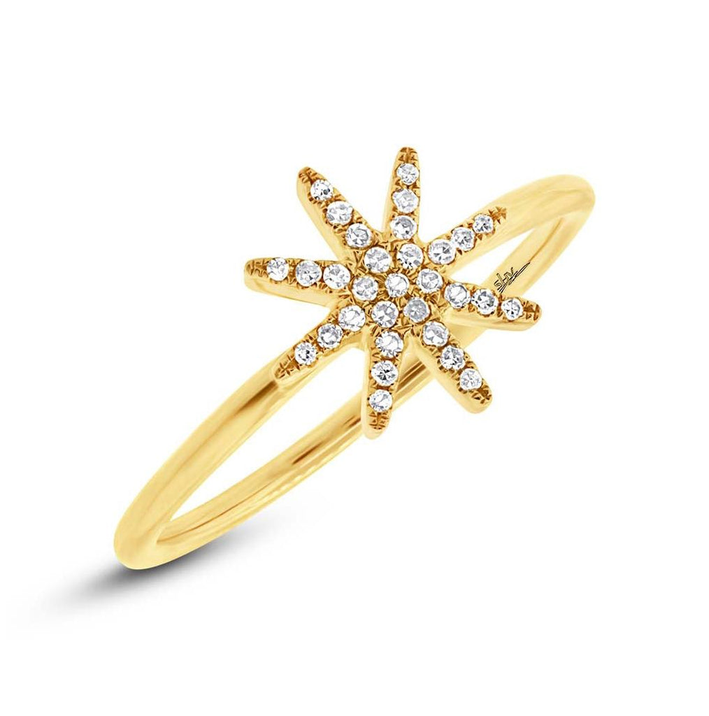 0.10 Ctw 14k Yellow Gold Diamond Womens Ring