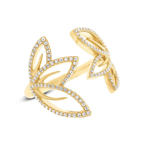 0.30 Ctw 14k Yellow Gold Diamond Womens Ring