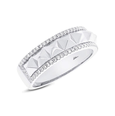 0.20 Ctw 14k White Gold Diamond Womens Ring