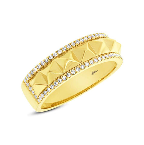 0.20 Ctw 14k Yellow Gold Diamond Womens Ring