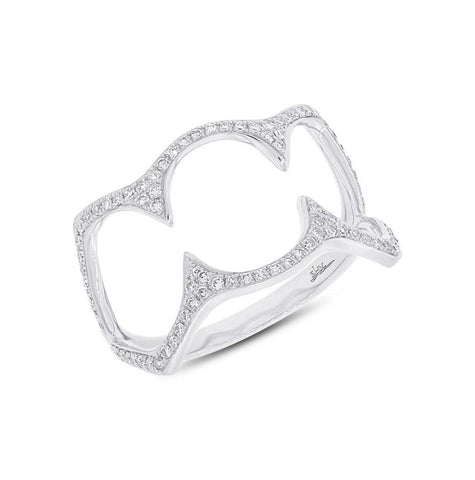 0.23 Ctw 14k White Gold Diamond Womens Ring