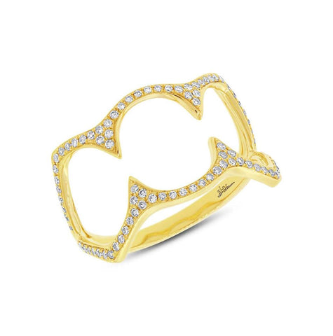 0.23 Ctw 14k Yellow Gold Diamond Womens Ring