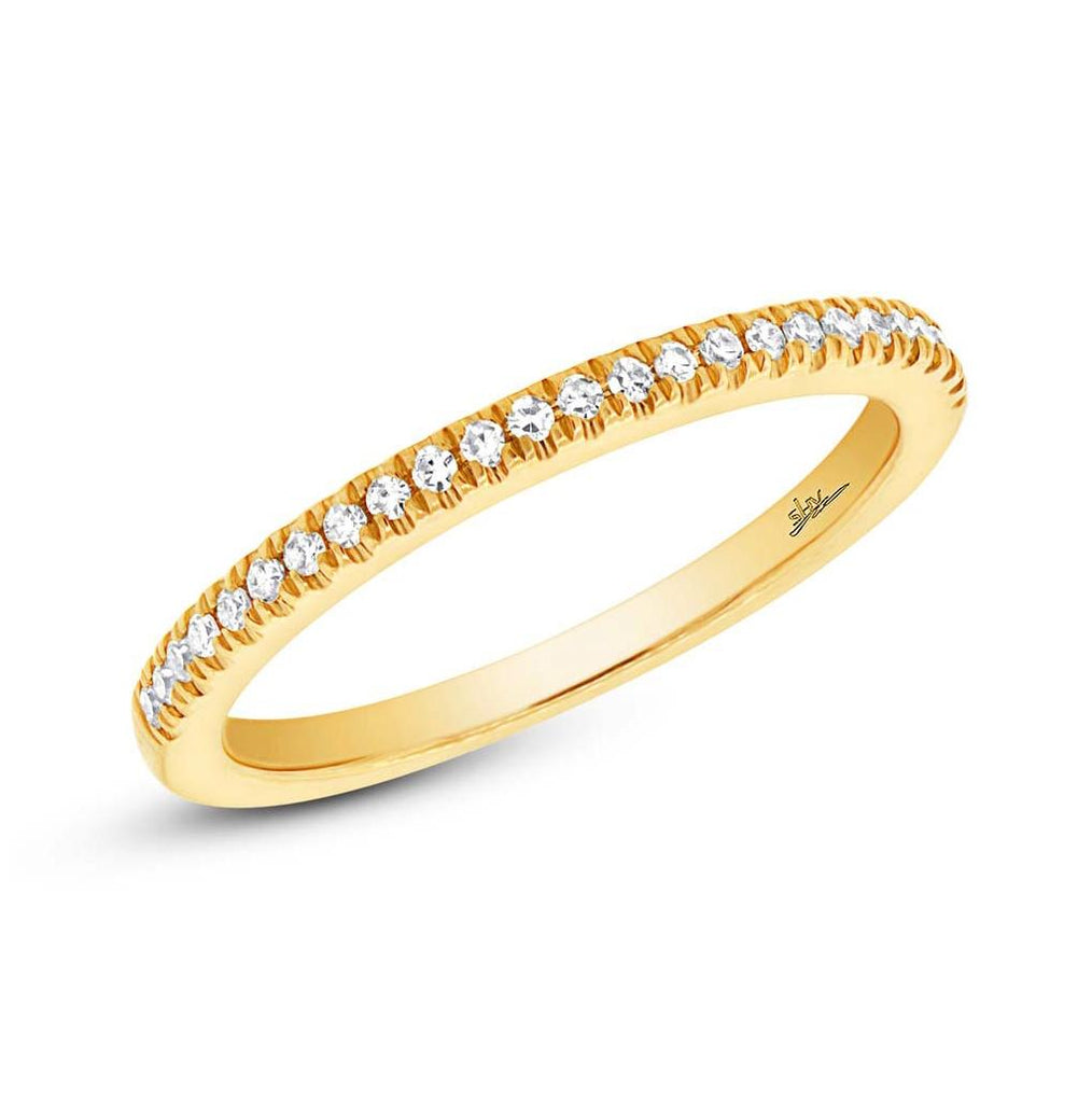 0.08 Ctw 14k Yellow Gold Diamond Womens Band Size 3.5