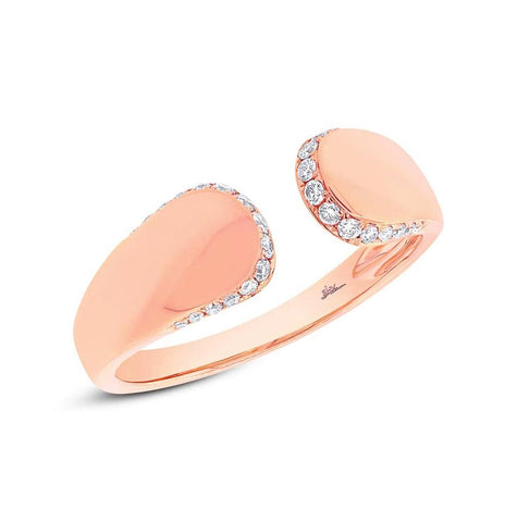 0.16 Ctw 14k Rose Gold Diamond Womens Ring