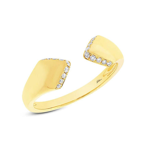 0.12 Ctw 14k Yellow Gold Diamond Womens Ring