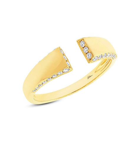 0.24 Ctw 14k Yellow Gold Diamond Womens Ring