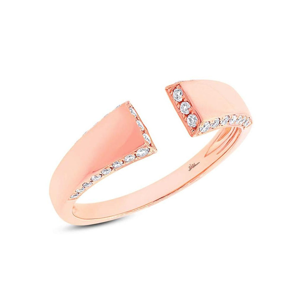 0.24 Ctw 14k Rose Gold Diamond Womens Ring