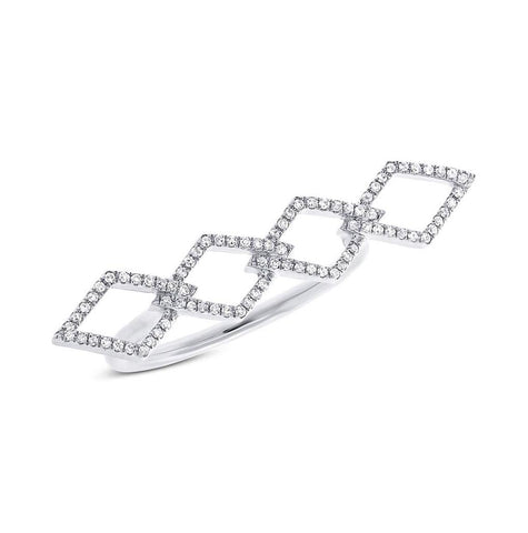 0.17 Ctw 14k White Gold Diamond Womens Ring