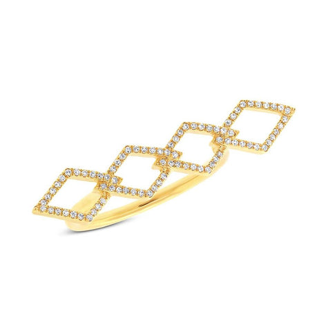 0.17 Ctw 14k Yellow Gold Diamond Womens Ring
