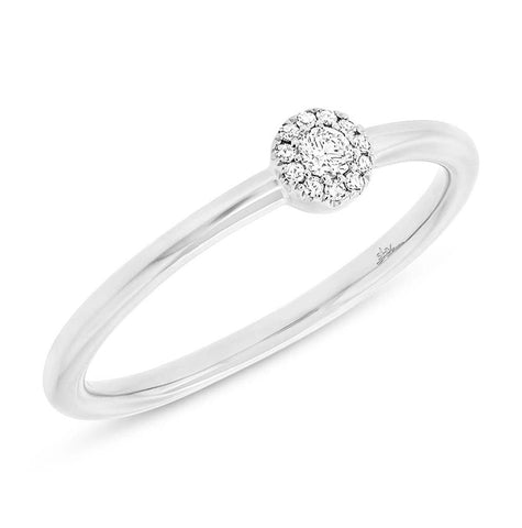 0.09 Ctw 14k White Gold Diamond Womens Ring