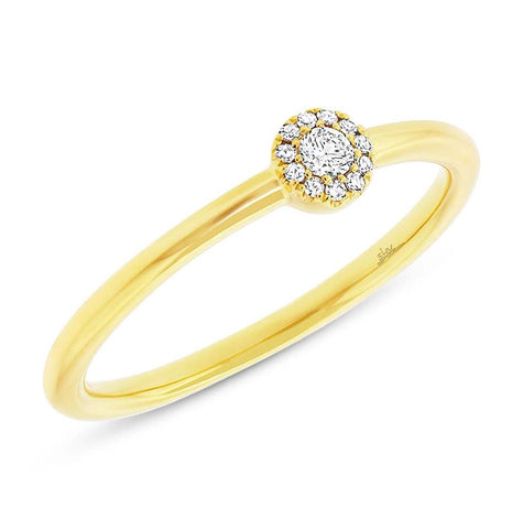 0.09 Ctw 14k Yellow Gold Diamond Womens Ring