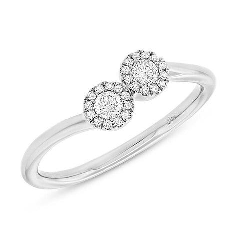 0.23 Ctw 14k White Gold Diamond Womens Ring