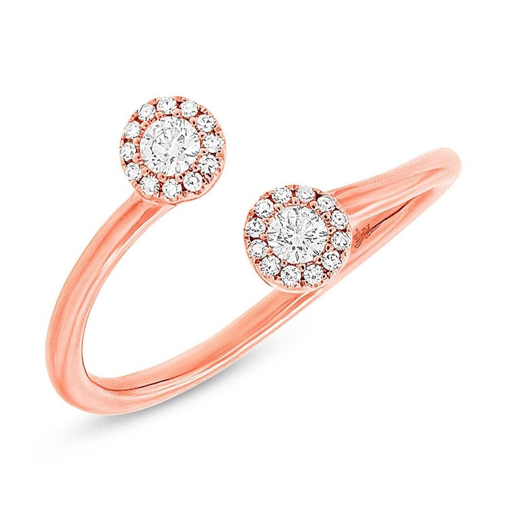 0.23 Ctw 14k Rose Gold Diamond Womens Ring