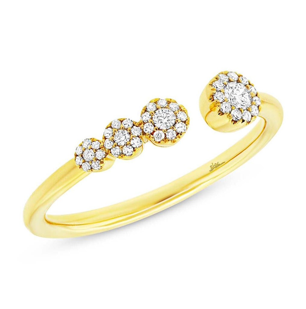 0.18 Ctw 14k Yellow Gold Diamond Womens Ring