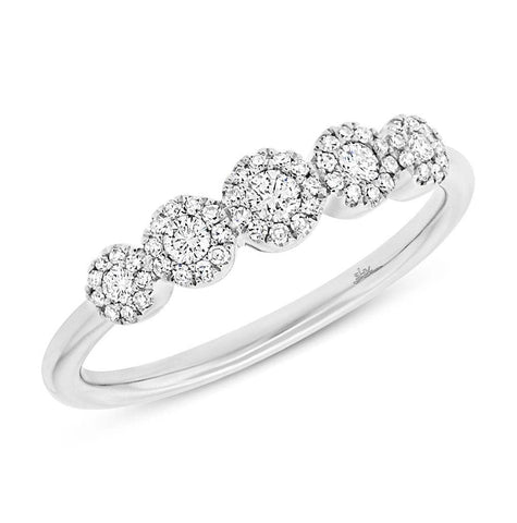 0.30 Ctw 14k White Gold Diamond Womens Ring