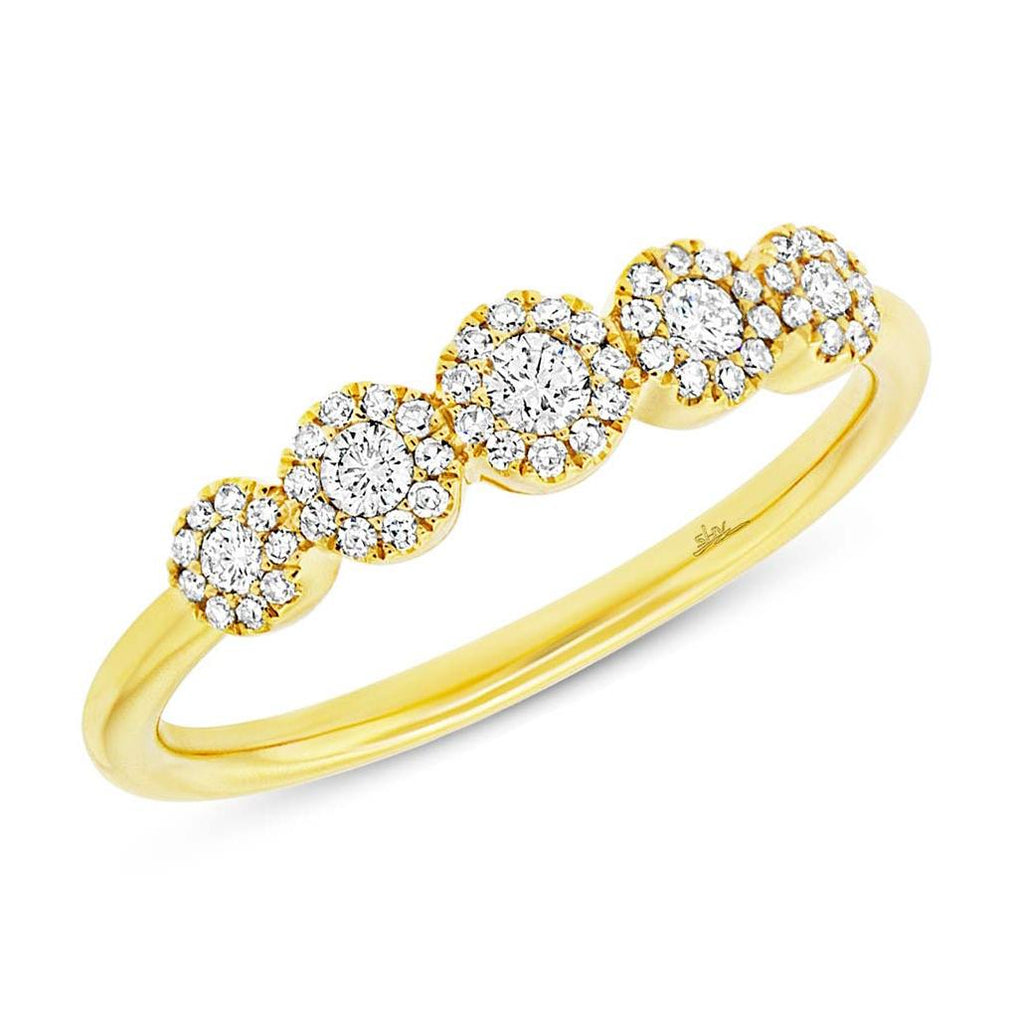 0.30 Ctw 14k Yellow Gold Diamond Womens Ring