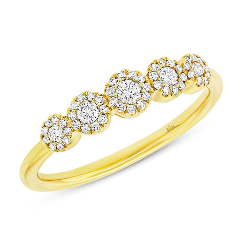 0.30 Ctw 14k Yellow Gold Diamond Womens Ring