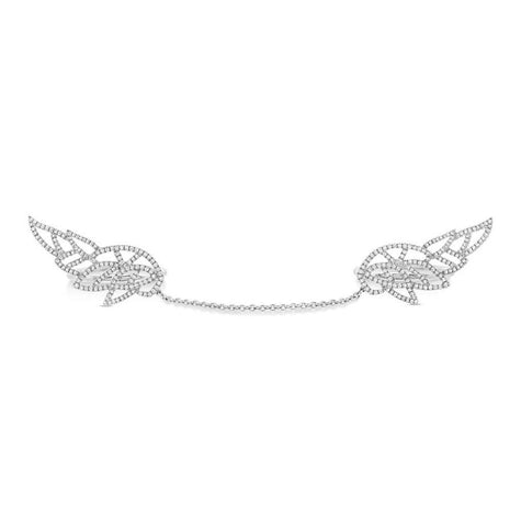 0.76 Ctw 14k White Gold Diamond Angel Wings Ring