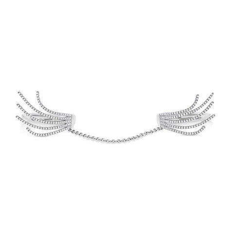 0.54 Ctw 14k White Gold Diamond Womens Ring