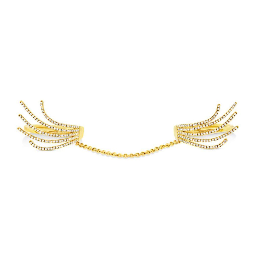 0.54 Ctw 14k Yellow Gold Diamond Womens Ring