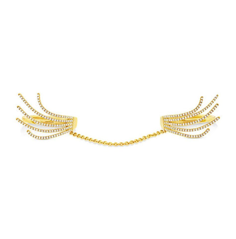 0.54 Ctw 14k Yellow Gold Diamond Womens Ring