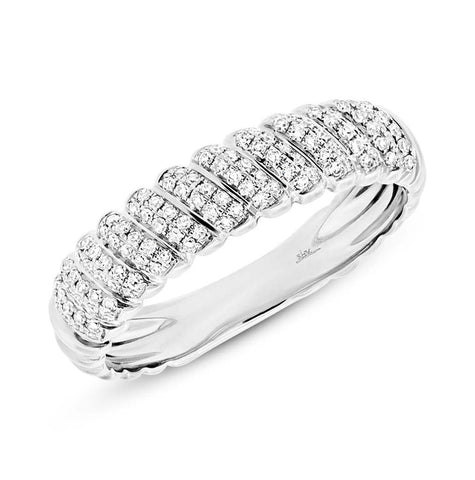 0.28 Ctw 14k White Gold Diamond Womens Ring