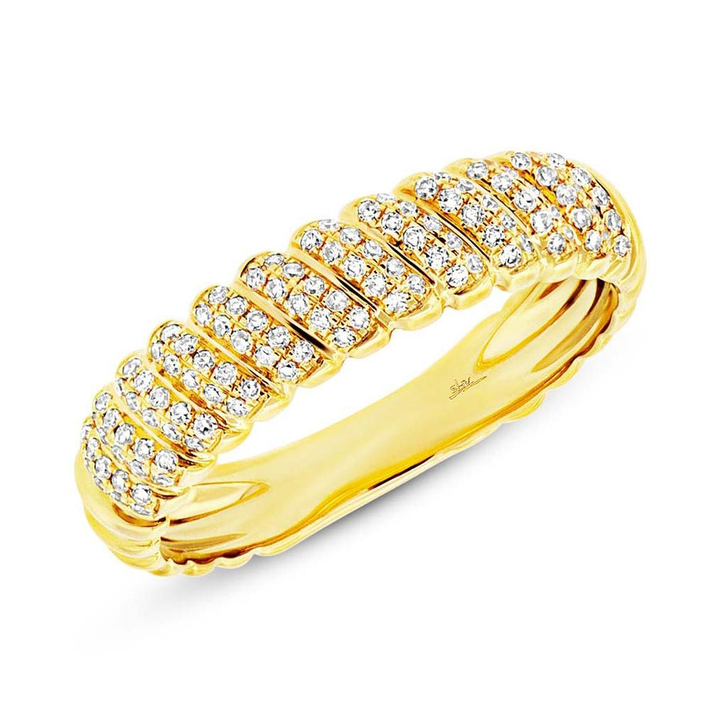 0.28 Ctw 14k Yellow Gold Diamond Womens Ring