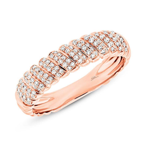 0.28 Ctw 14k Rose Gold Diamond Womens Ring