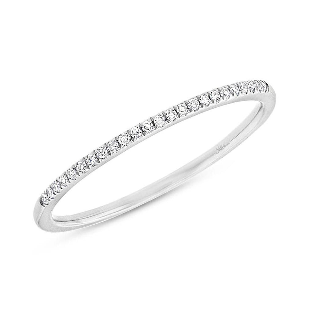 0.06 Ctw 14k White Gold Diamond Womens Band