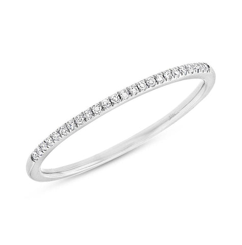 0.06 Ctw 14k White Gold Diamond Womens Band