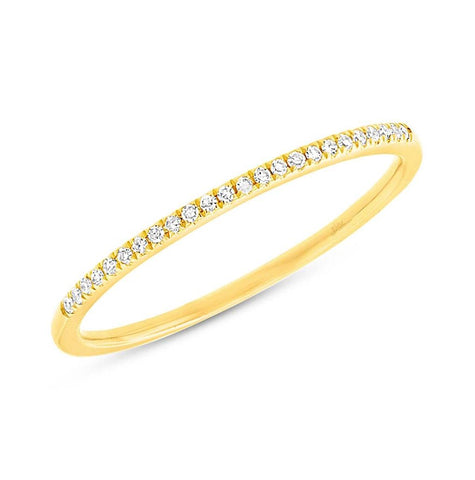 0.06 Ctw 14k Yellow Gold Diamond Womens Band