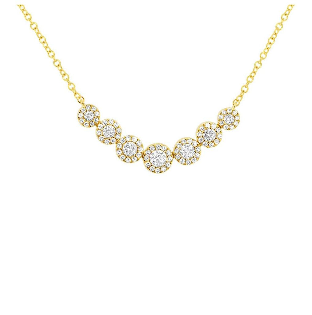 0.50 Ctw 14k Yellow Gold Diamond Necklace