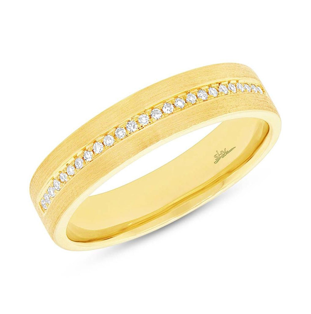 0.08 Ctw 14k Yellow Gold Diamond Womens Band