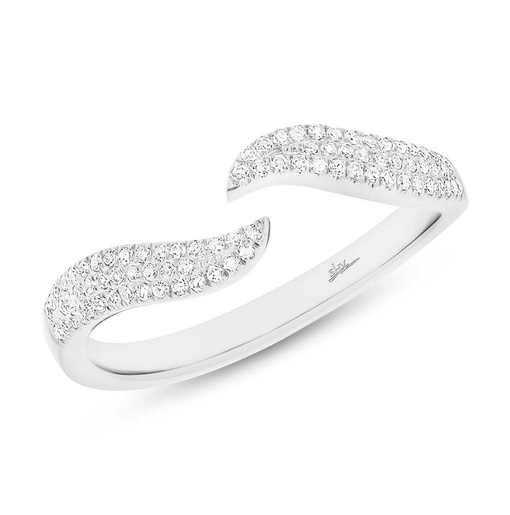 0.17 Ctw 14k White Gold Diamond Womens Ring