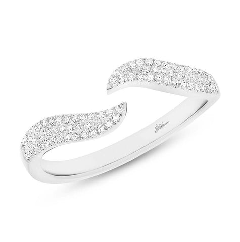 0.17 Ctw 14k White Gold Diamond Womens Ring