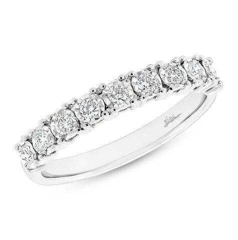 0.25 Ctw 14k White Gold Diamond Womens Band