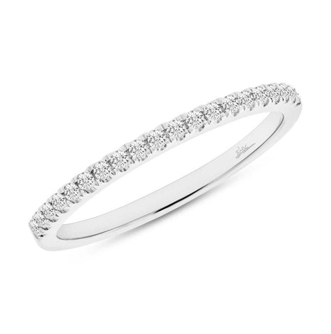 0.18 Ctw 14k White Gold Diamond Womens Band