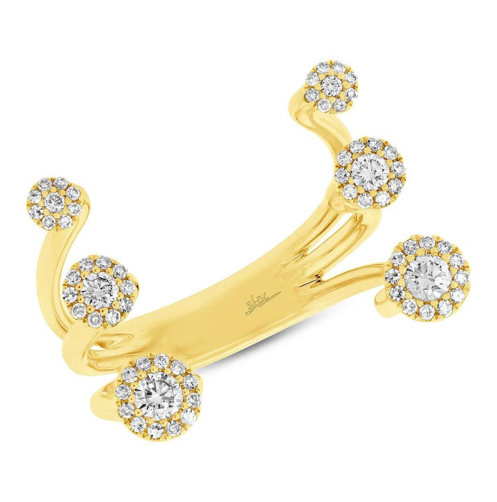 0.43 Ctw 14k Yellow Gold Diamond Womens Ring