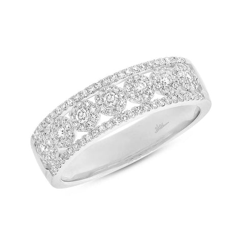 0.43 Ctw 14k White Gold Diamond Womens Ring